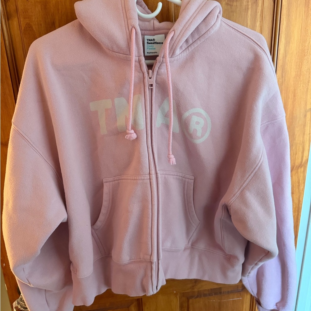 Aritzia TNA Light Pink Hoodie